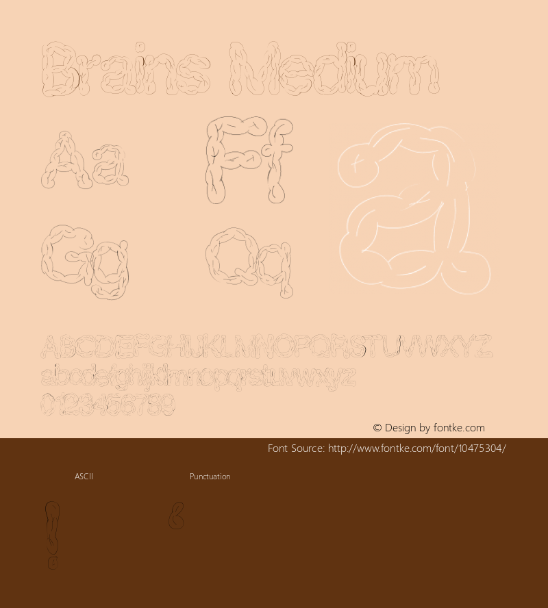 Brains Medium Version 001.000 Font Sample