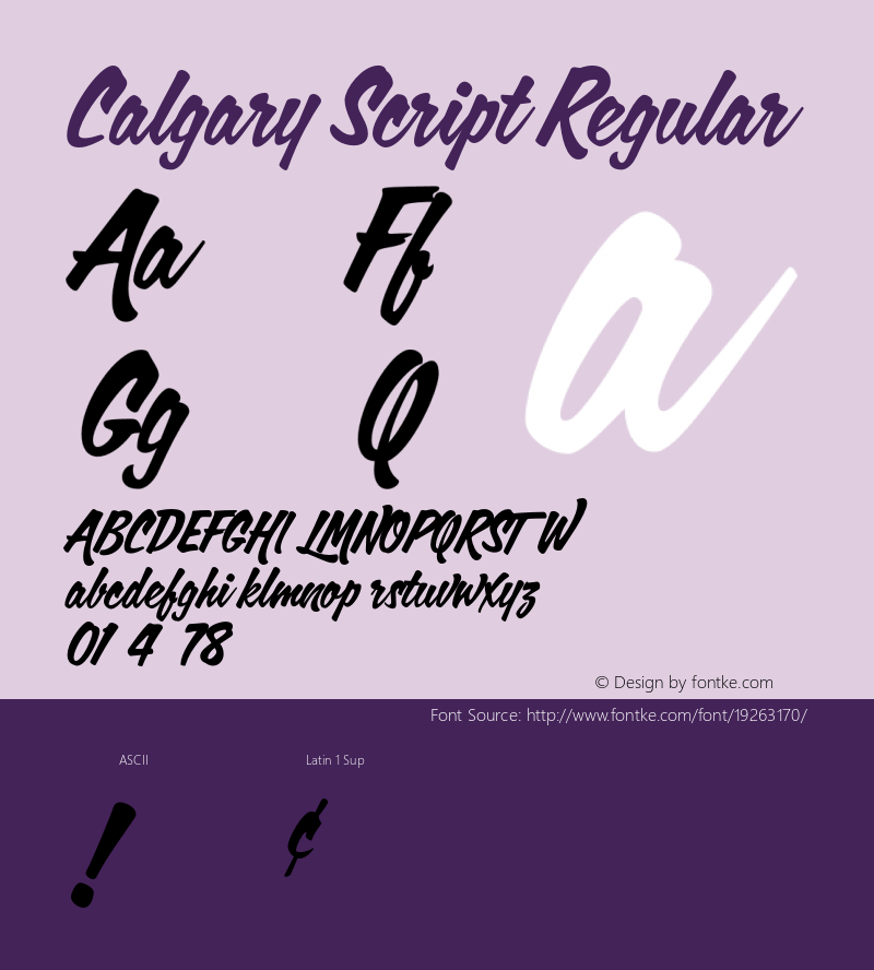 CalgaryScript 1.0; pdf-x uazero; Font Sample