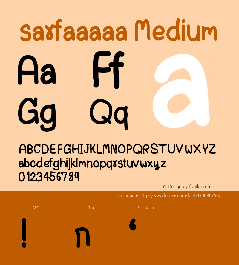 sarfaaaaa Version 001.000 Font Sample