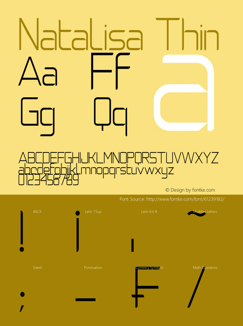 NatalisaThin Version 1.00;March 27, 2020;FontCreator 13.0.0.2613 64-bit Font Sample