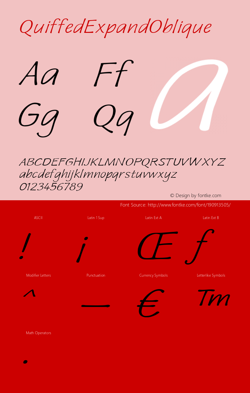 ☞Quiffed Expand Oblique Version 001.000;com.myfonts.easy.typotheticals.quiffed.expand-oblique.wfkit2.version.2qpB图片样张