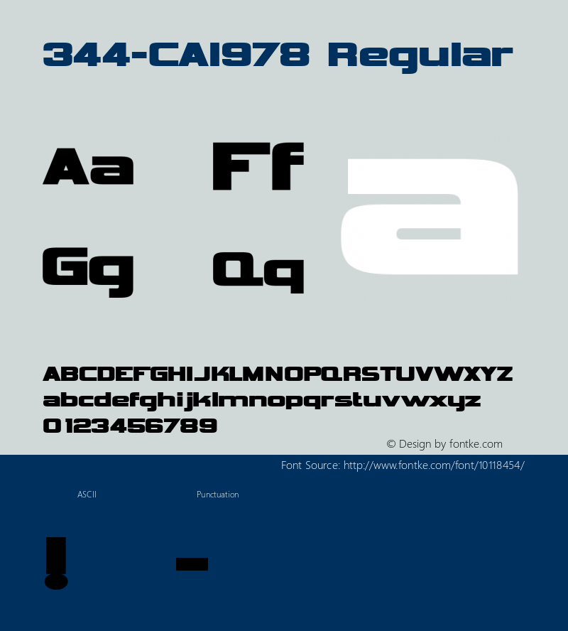 344-CAI978 Regular Version 1.00 June 15, 1998, initial release Font Sample