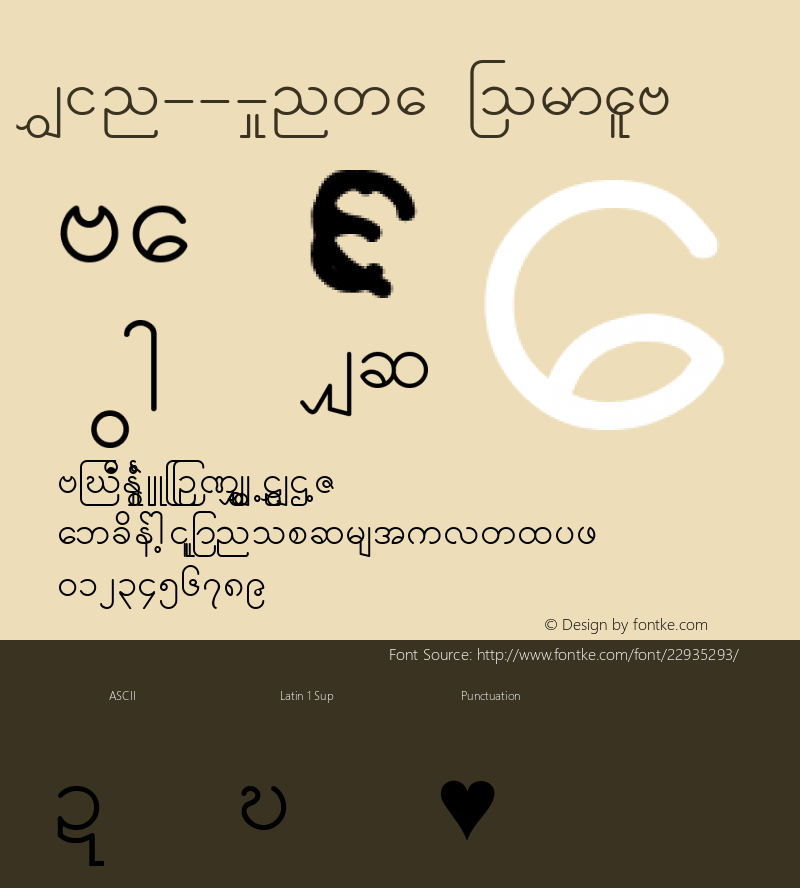 Win   Inwa NormalA 1.0 Tue Apr 21 13:45:38 1998 Font Sample