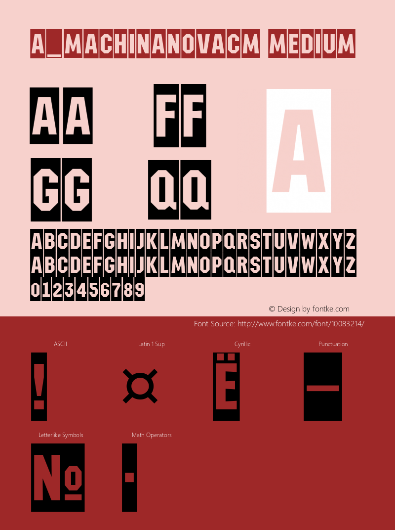 a_MachinaNovaCm Medium 01.03 Font Sample