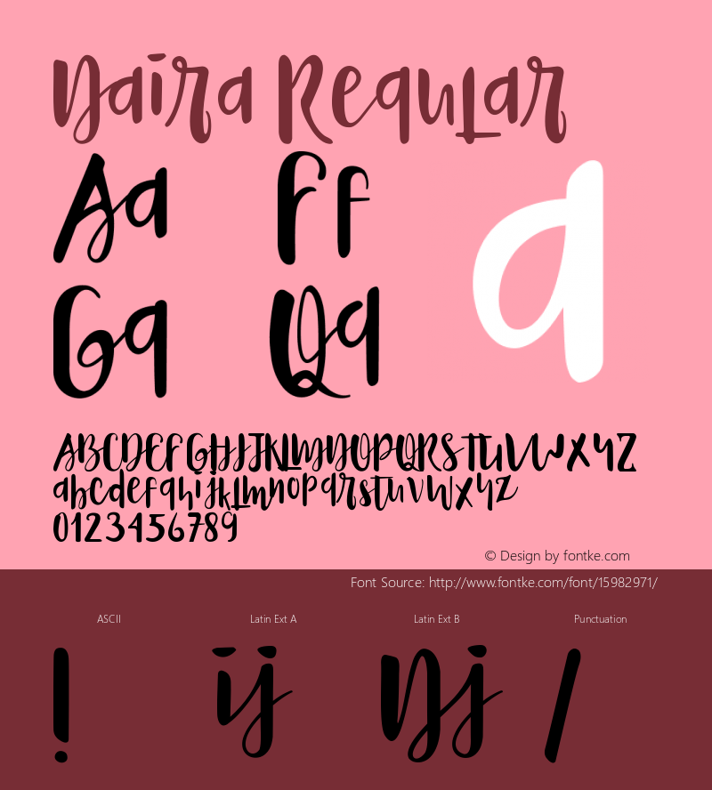 Naira Regular Version 1.000 Font Sample