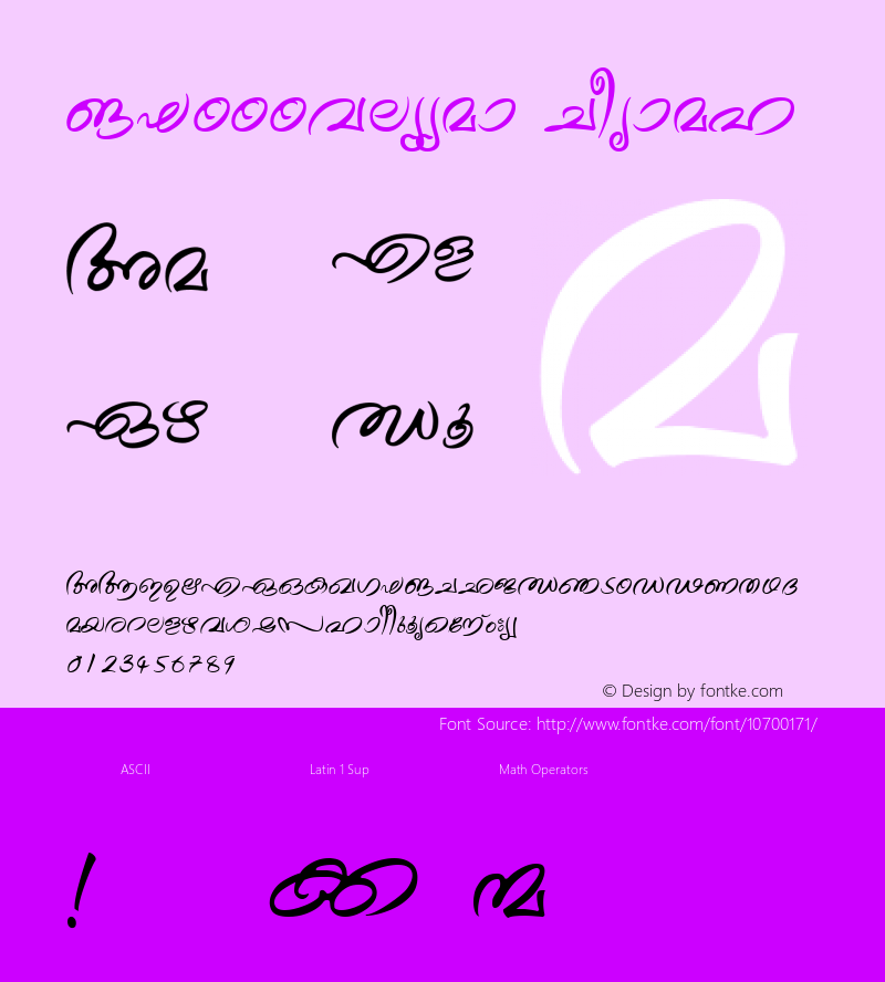 ML-TTTheyyam Normal 1.0 Fri Nov 13 23:28:51 1998 Font Sample