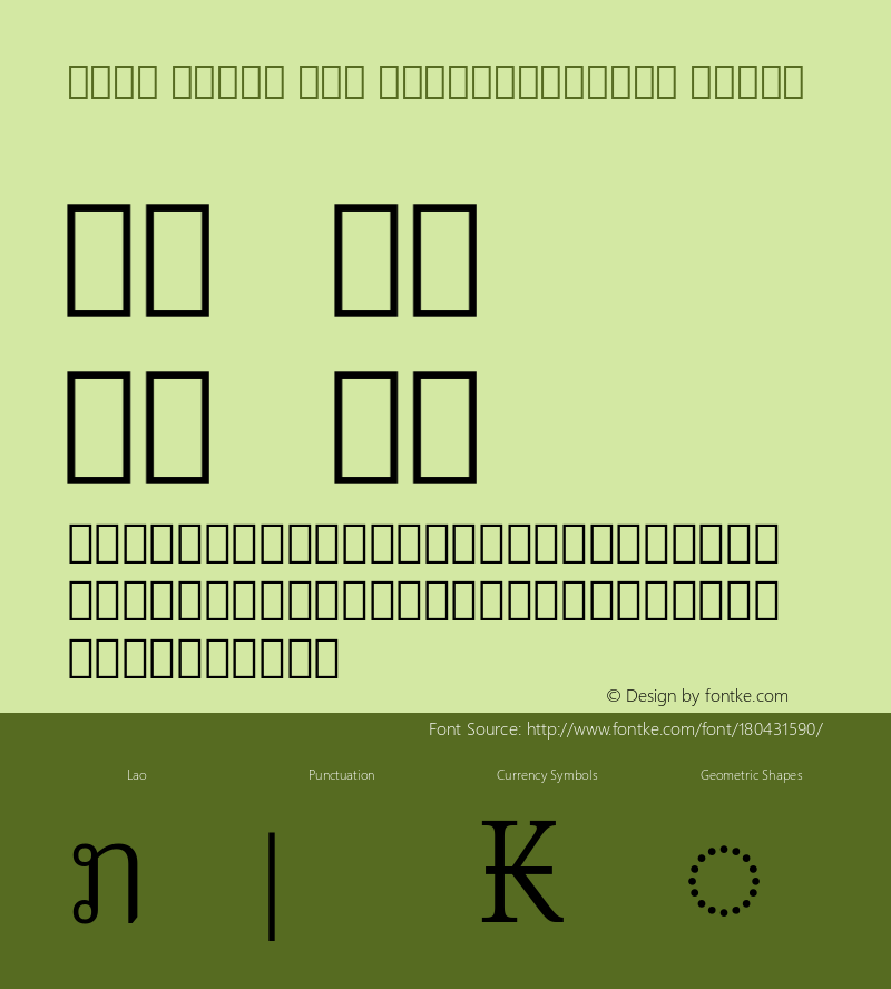 Noto Serif Lao SemiCondensed Light Version 2.000; ttfautohint (v1.8.4) -l 8 -r 50 -G 200 -x 14 -D lao -f none -a qsq -X 