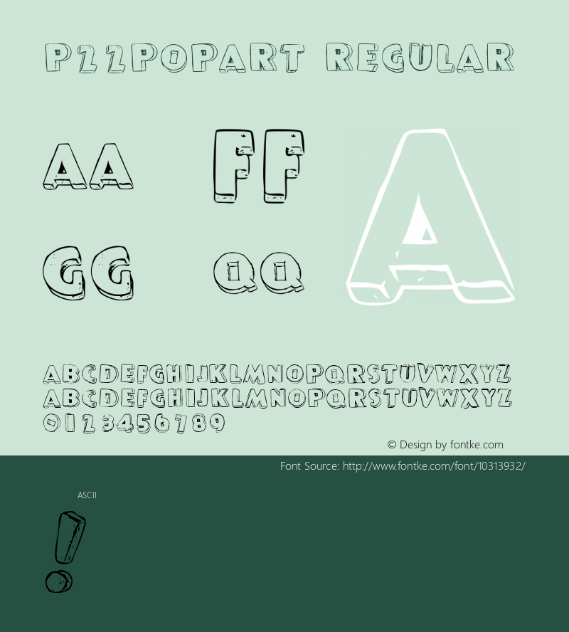 P22PopArt Regular 001.000 Font Sample
