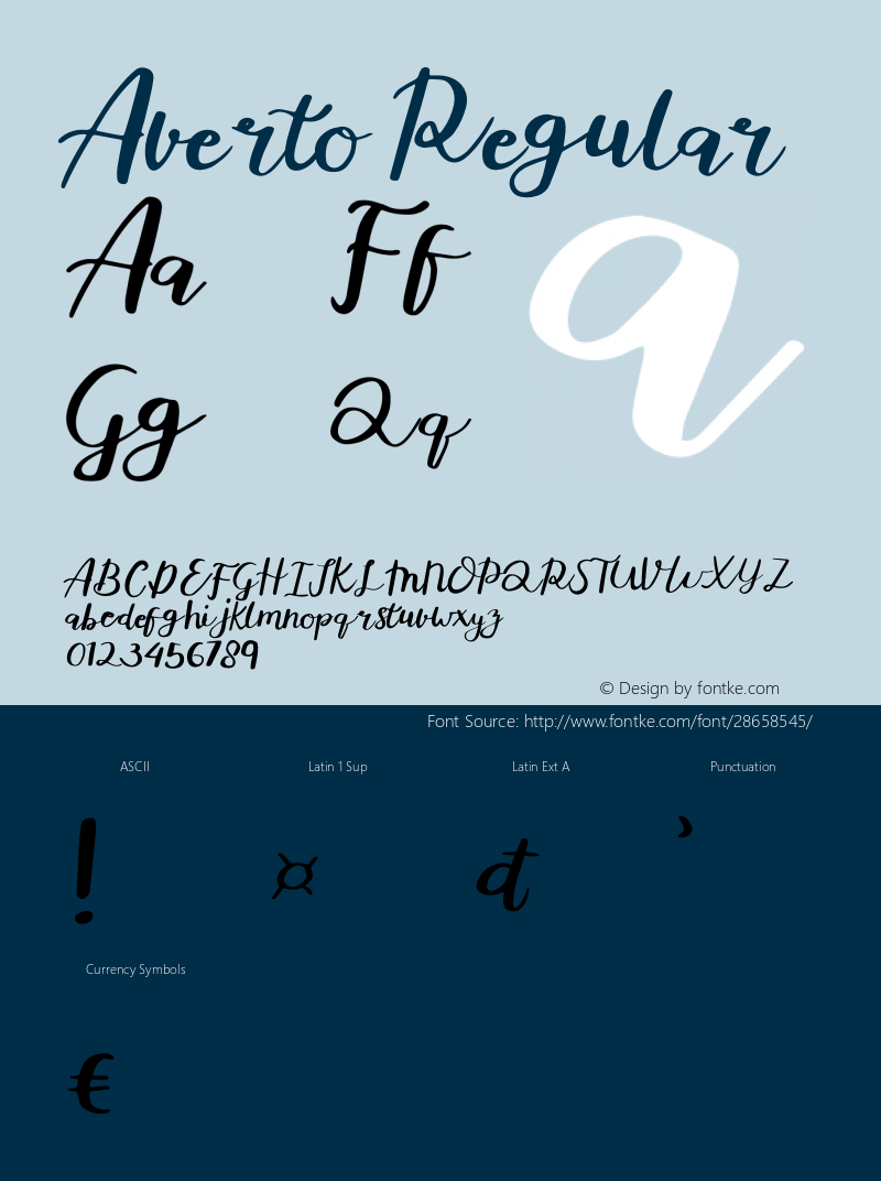 Averto Version 1.002;Fontself Maker 3.1.1 Font Sample