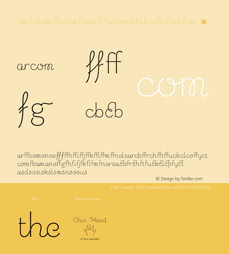 ☞ChicHandLigaturesBold Version 1.200;com.myfonts.flat-it.chic-hand.ligatures-bold.wfkit2.3NwG图片样张