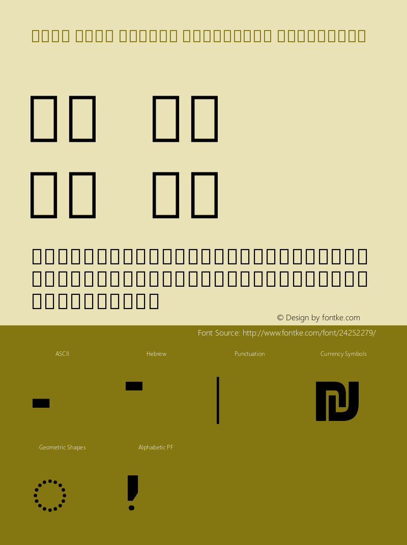 Noto Sans Hebrew Condensed ExtraBold Version 2.000;GOOG;noto-source:20170915:90ef993387c0 Font Sample