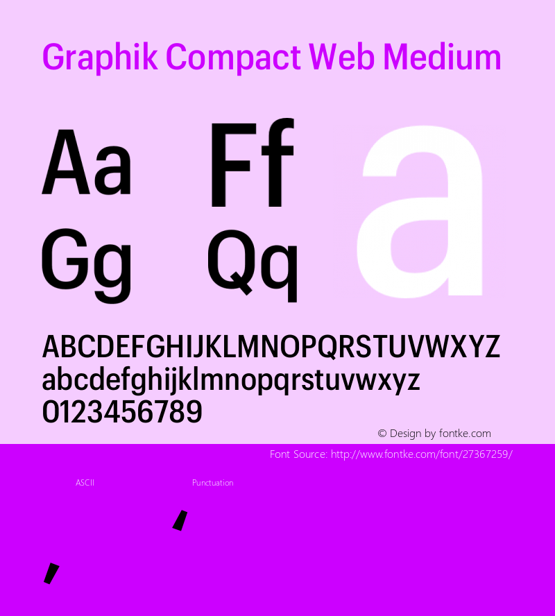 Graphik Compact Web Medium Regular Version 1.1 2017 Font Sample