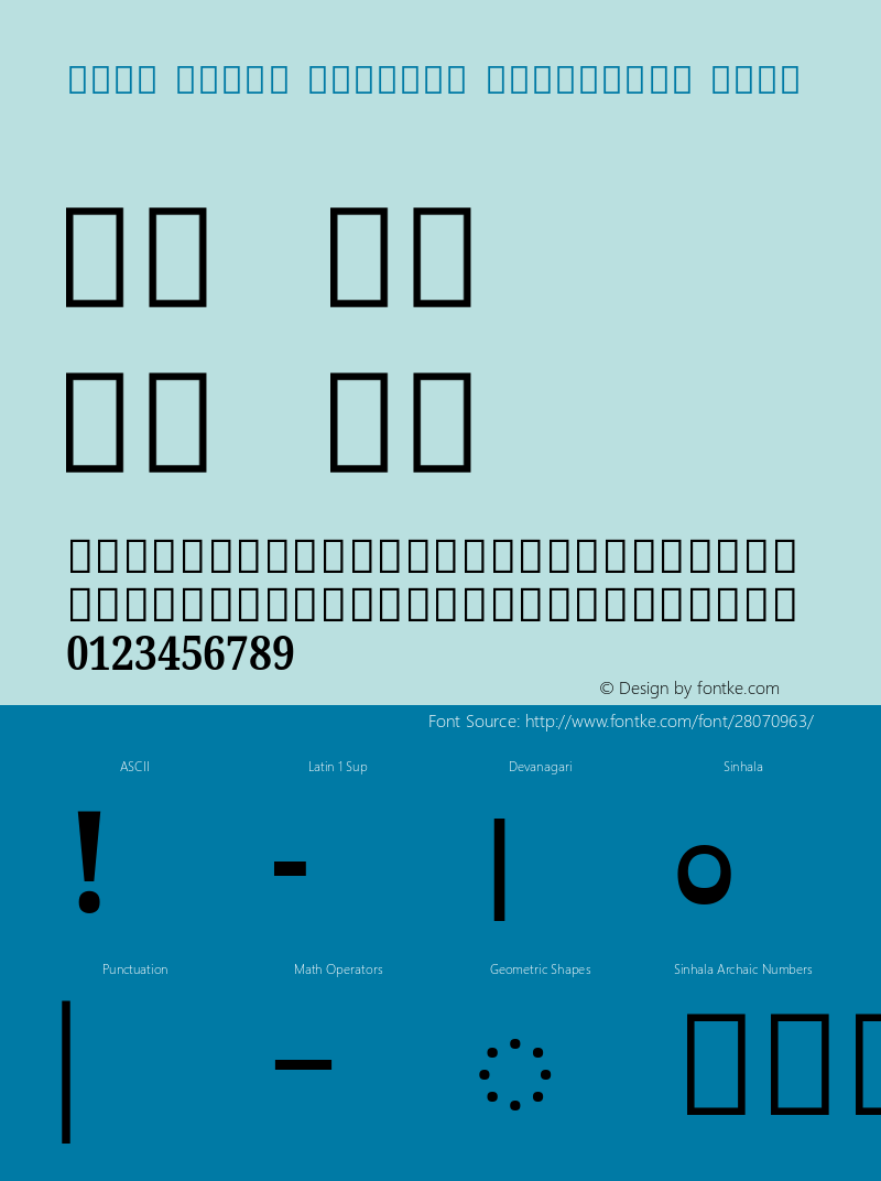 Noto Serif Sinhala Condensed Bold Version 2.001;GOOG;noto-source:20181019:f8f3770;ttfautohint (v1.8.2) Font Sample