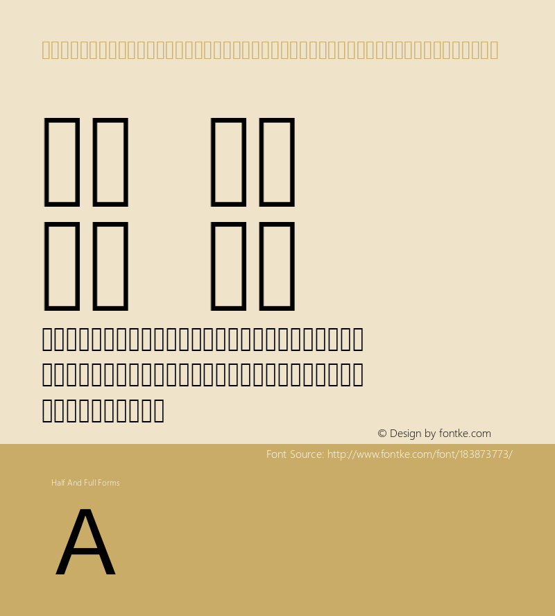 NotoSansTC-Regular-Alphabetic Version 1.0图片样张
