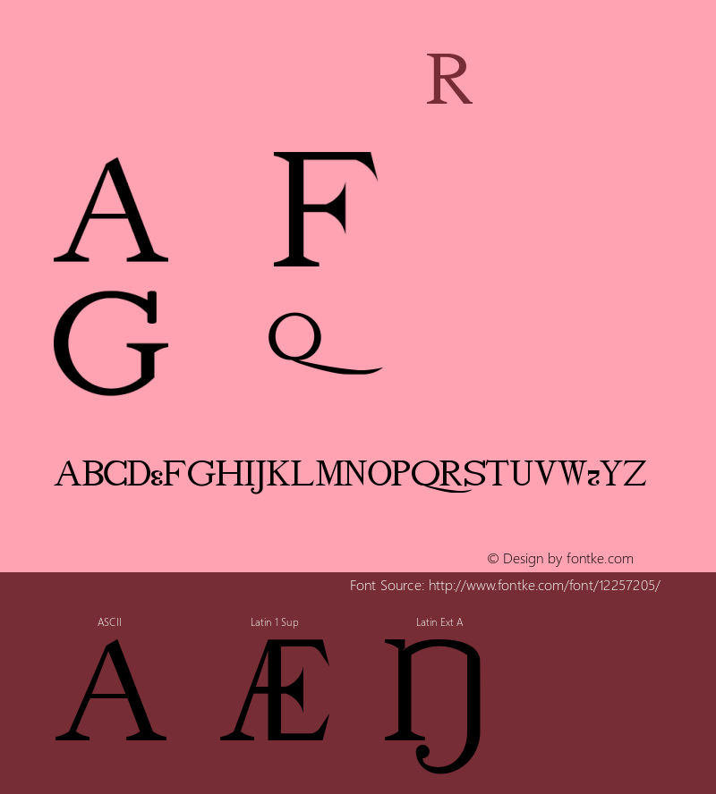 drmdozscbx17 Regular Version 001.001 Font Sample