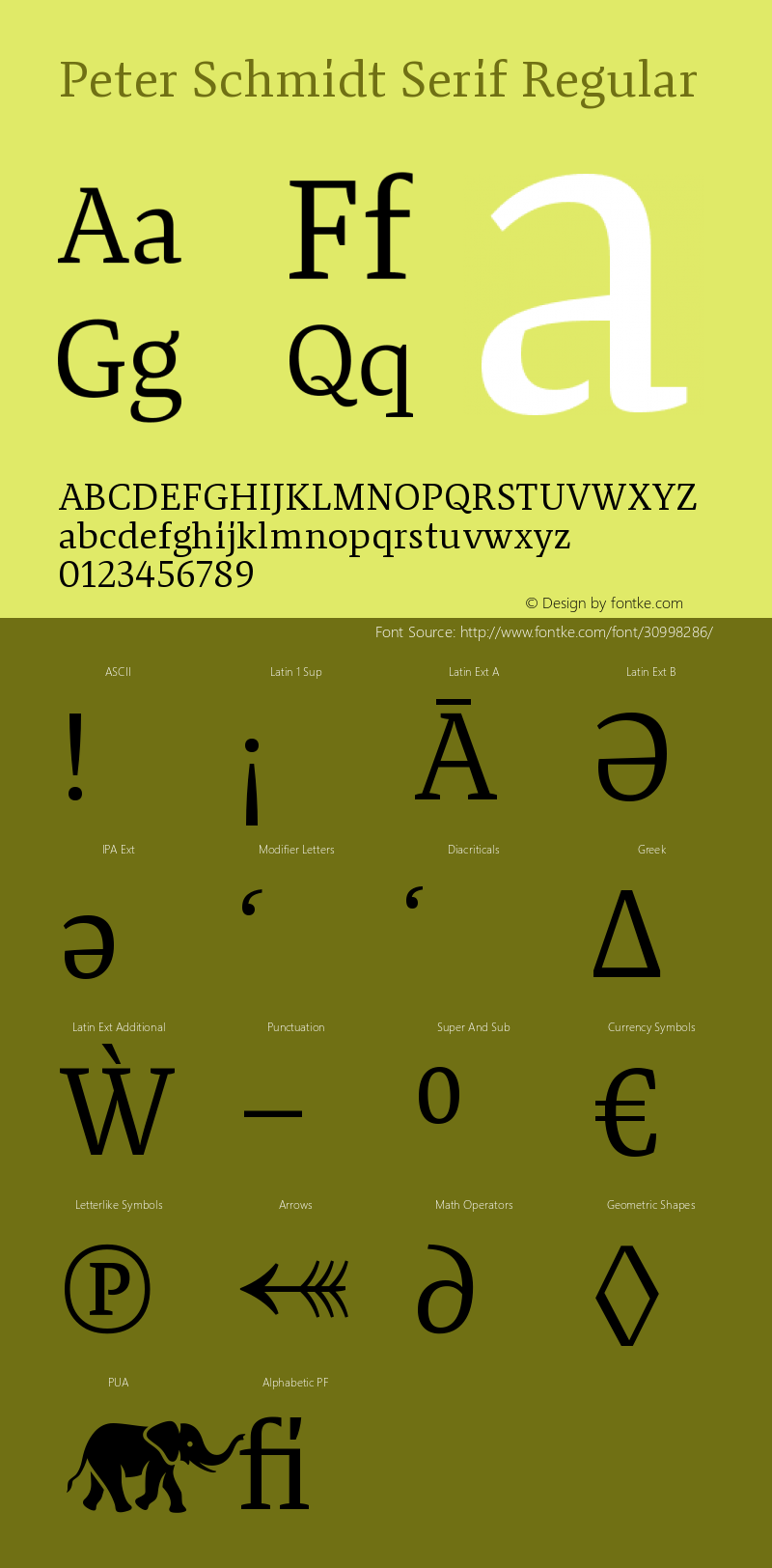 Peter Schmidt Serif Version 1.019;PS 1.19;hotconv 1.0.88;makeotf.lib2.5.647800 Font Sample
