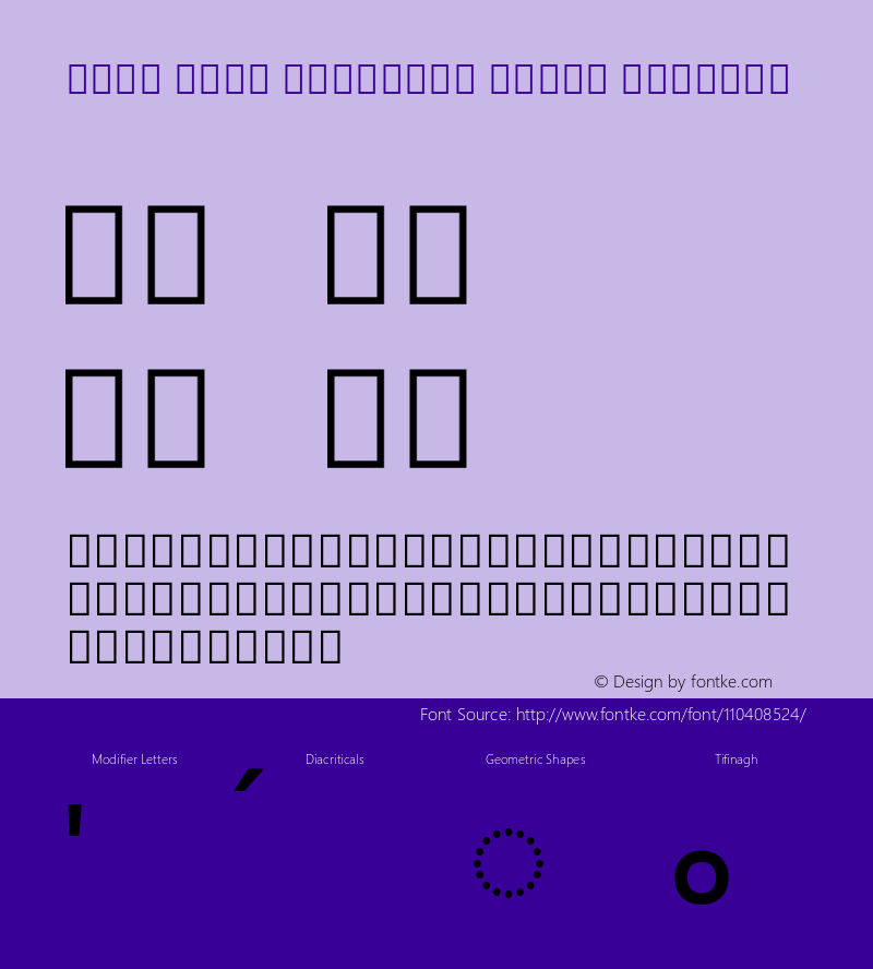 Noto Sans Tifinagh Hawad Regular Version 2.002; ttfautohint (v1.8.3) -l 8 -r 50 -G 200 -x 14 -D tfng -f none -a qsq -X 