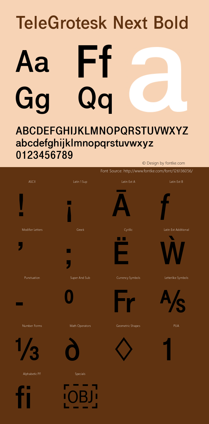 TeleGrotesk Next Bold Version 2.10 Font Sample