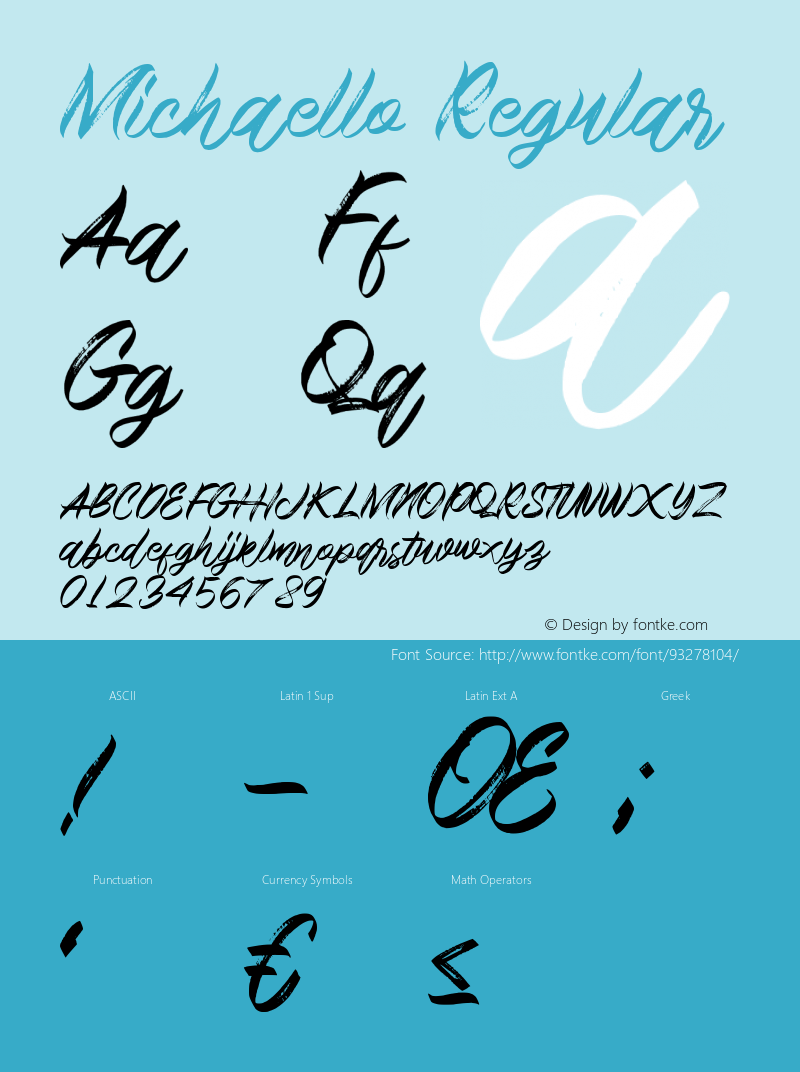 Michaello Version 1.00;December 28, 2020;FontCreator 12.0.0.2567 64-bit Font Sample