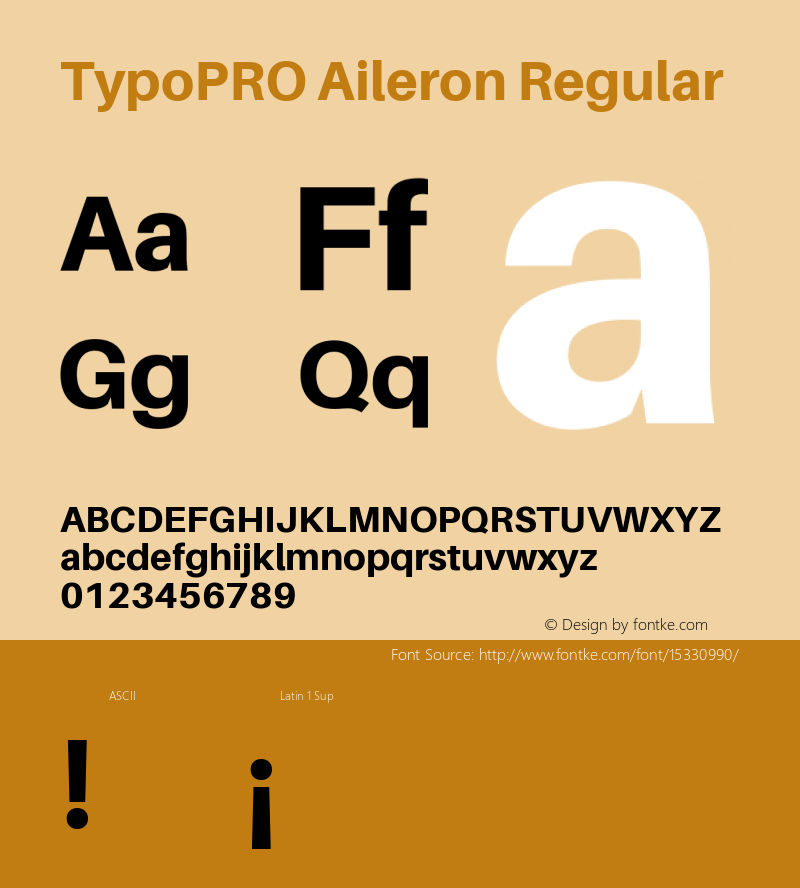 TypoPRO Aileron Regular Version 1.102;PS 001.102;hotconv 1.0.70;makeotf.lib2.5.58329 Font Sample