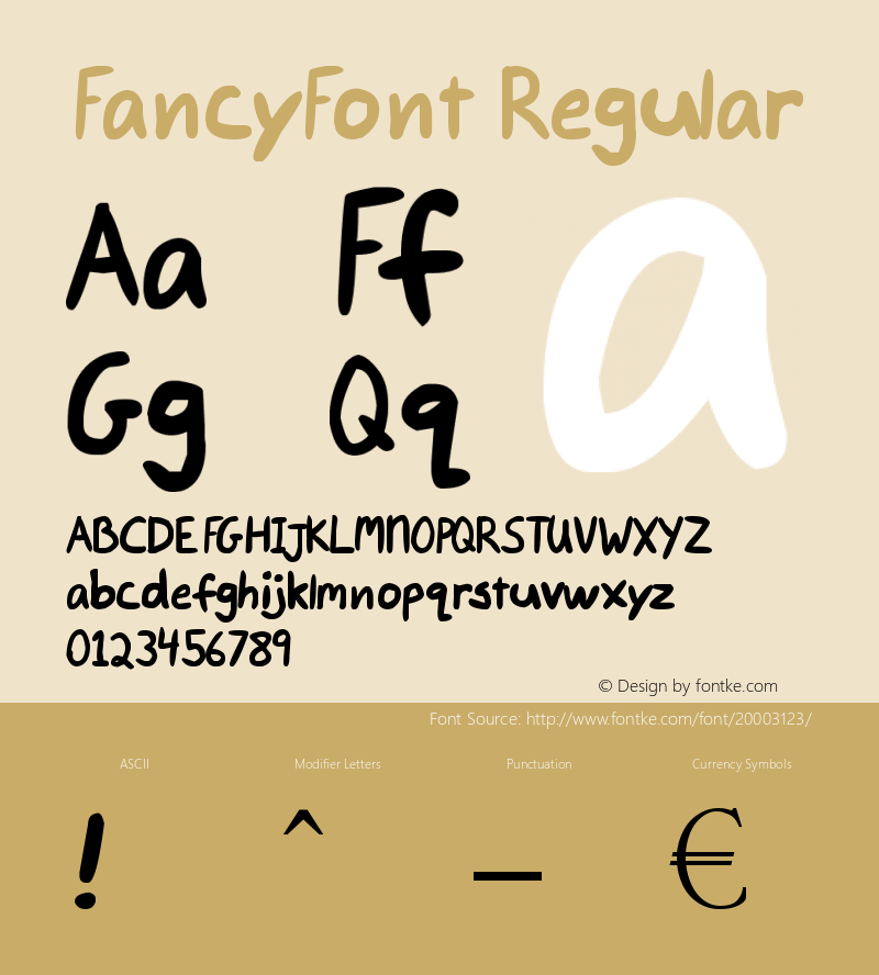 FancyFont Version 1.0 Extracted by ASV http://www.buraks.com/asv Font Sample