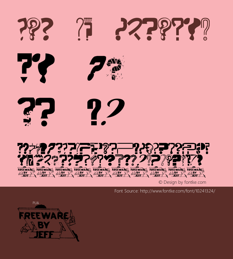 Huh? JL Regular Version 1.00 Font Sample