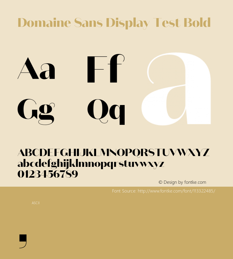 DomaineSansDisplay-BoldTest Version 1.005;PS 1.000;hotconv 16.6.54;makeotf.lib2.5.65590;0 Font Sample