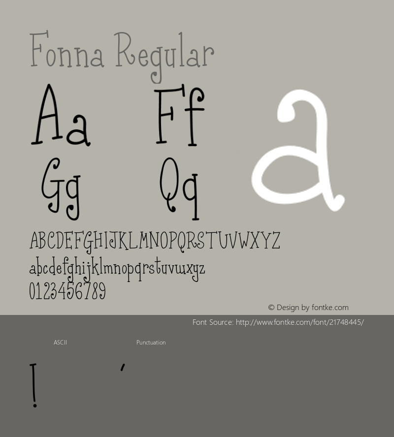 Fonna 1.000 Font Sample