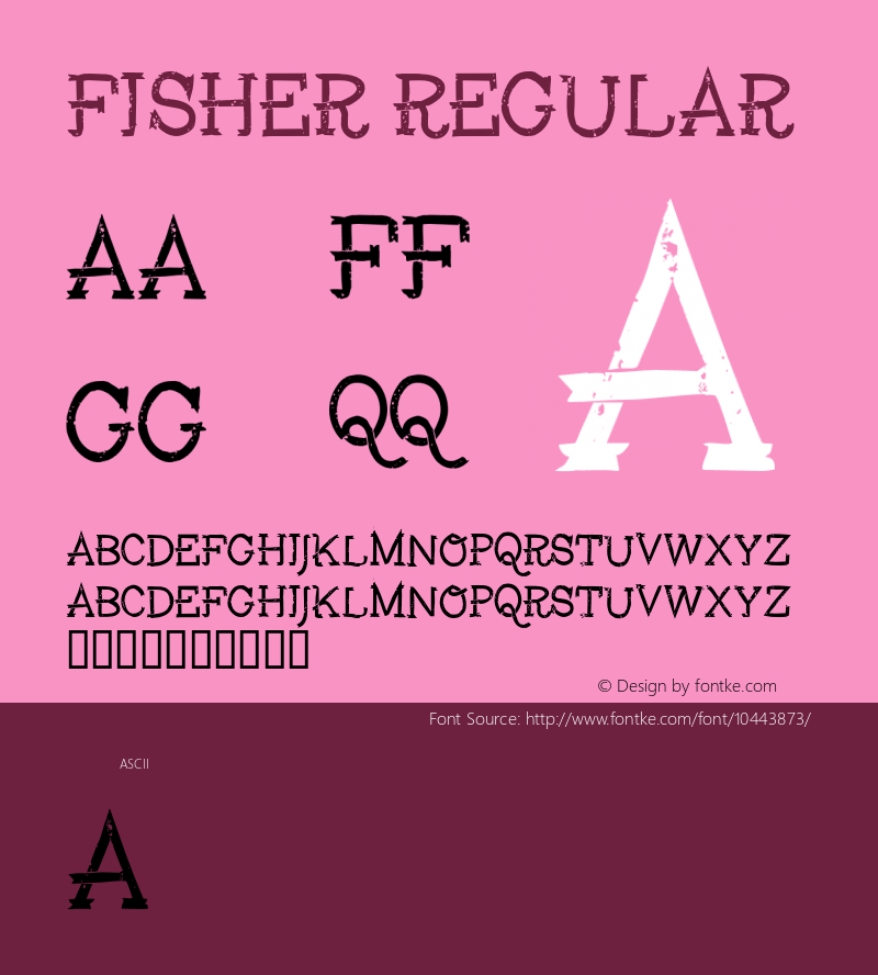 Fisher Regular Version 1.000;PS 001.001;hotconv 1.0.56 Font Sample