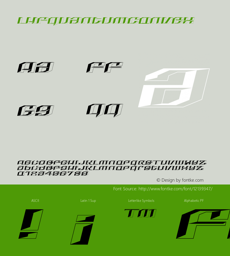 LHFQuantumConvex ☞ (1.0) ;com.myfonts.letterheadfonts.lhf-quantum.convex.wfkit2.3zzZ Font Sample