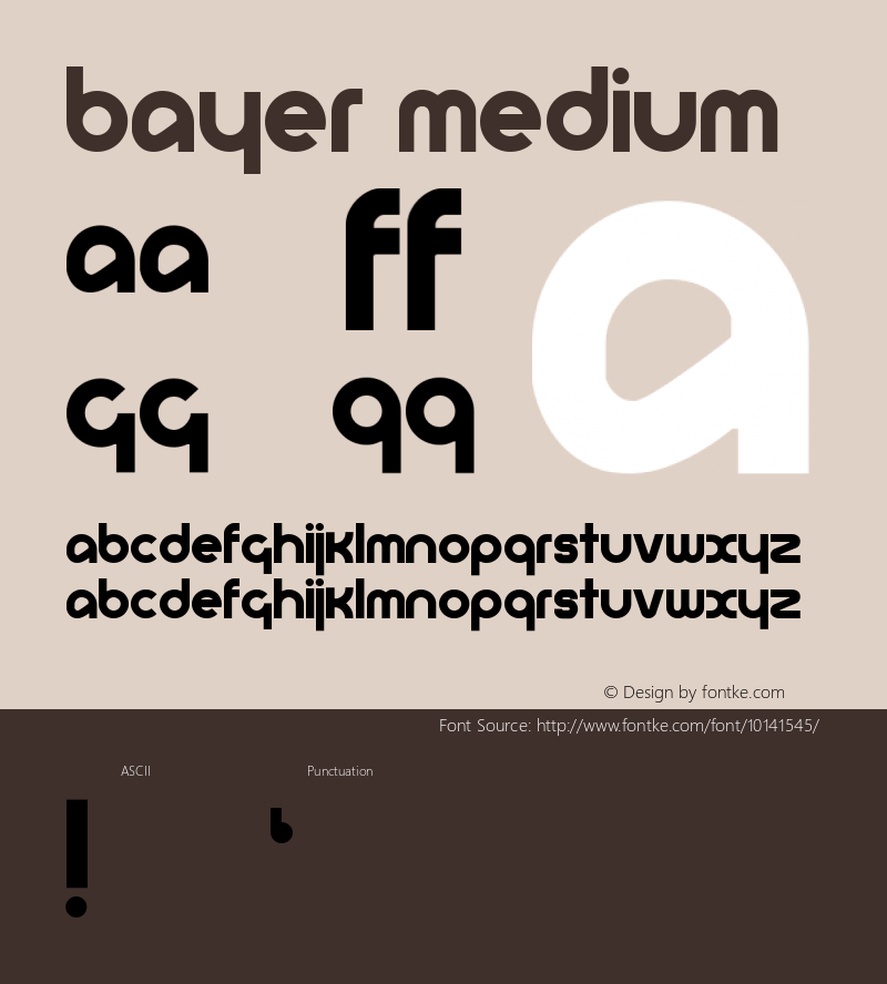 Bayer Medium 001.000 Font Sample