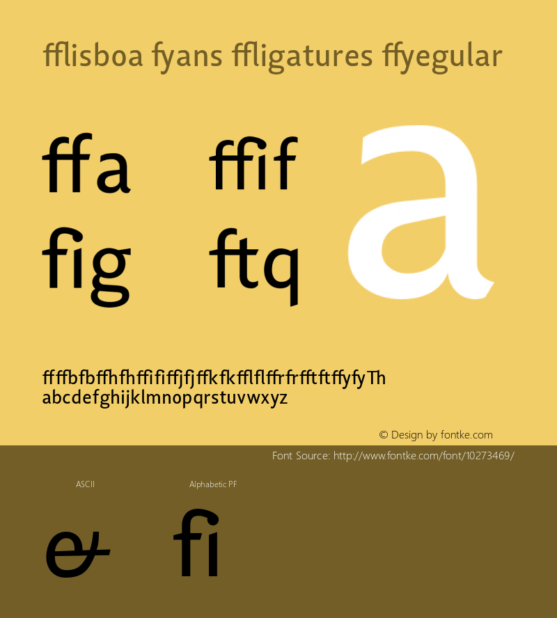 Lisboa Sans Ligatures Regular OTF 1.0;PS 001.000;Core 116;AOCW 1.0 161 Font Sample