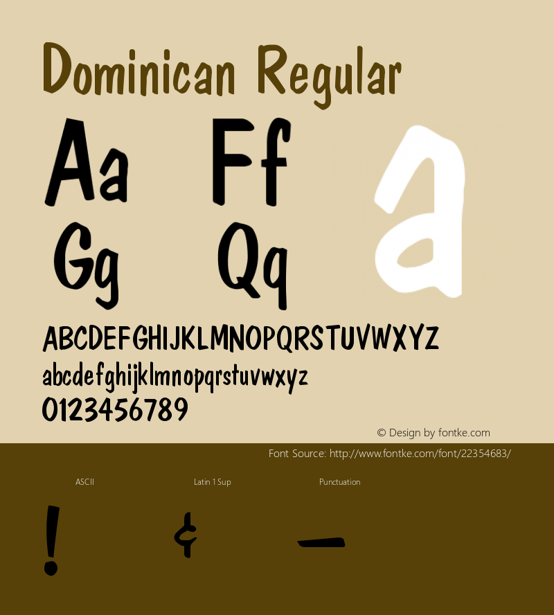 Dominican 001.001 Font Sample