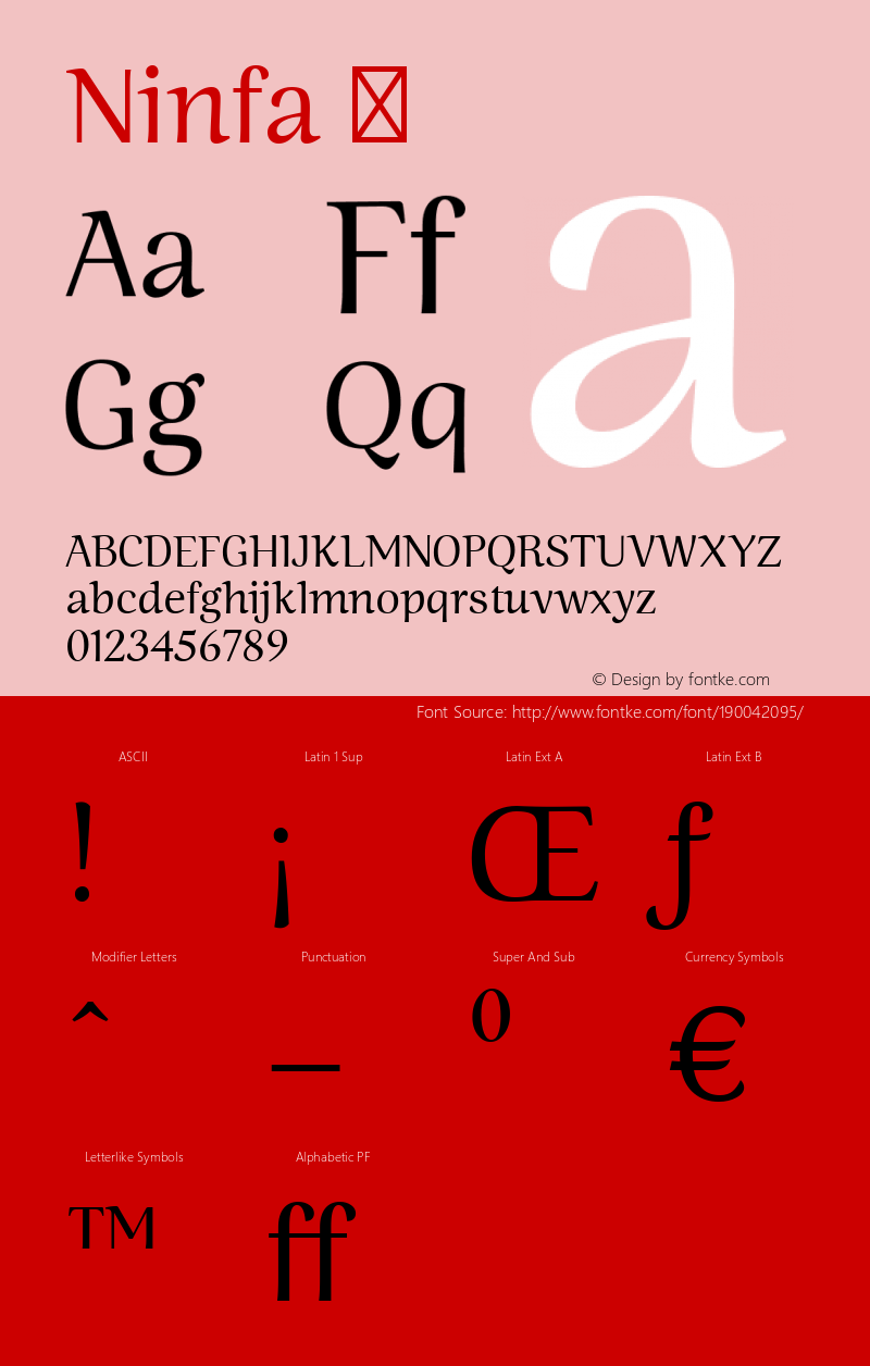 ☞Ninfa 001.000;com.myfonts.easy.dootype.ninfa.regular.wfkit2.version.35kh图片样张