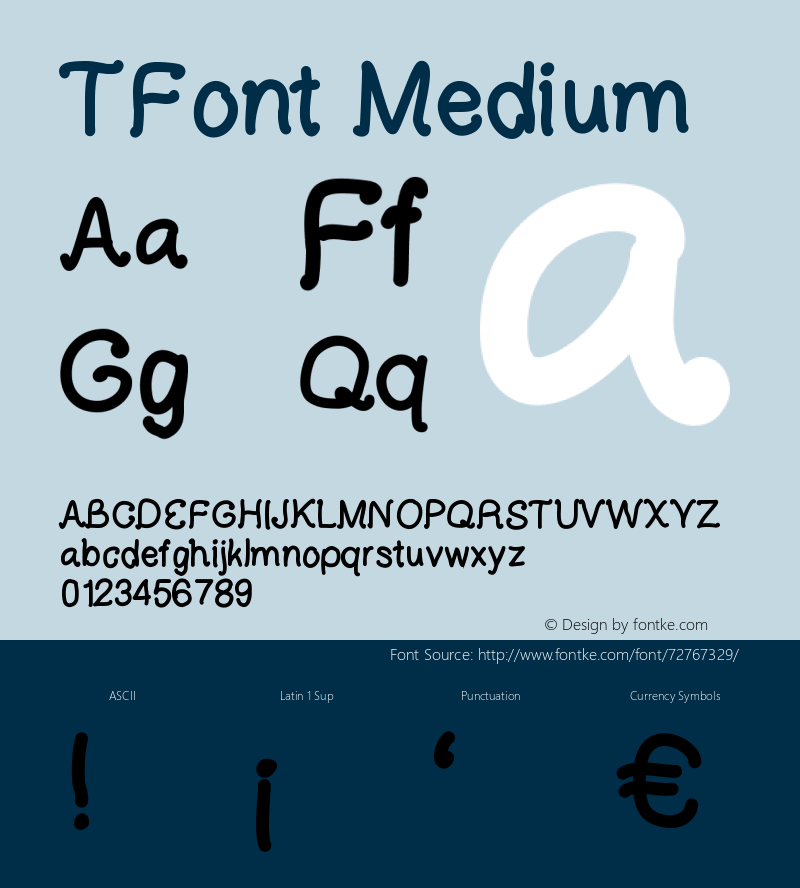 TFont Version 001.000 Font Sample