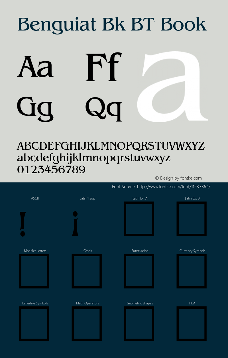 Benguiat Bk BT Book mfgpctt-v1.53 Friday, January 29, 1993 11:23:55 am (EST) Font Sample