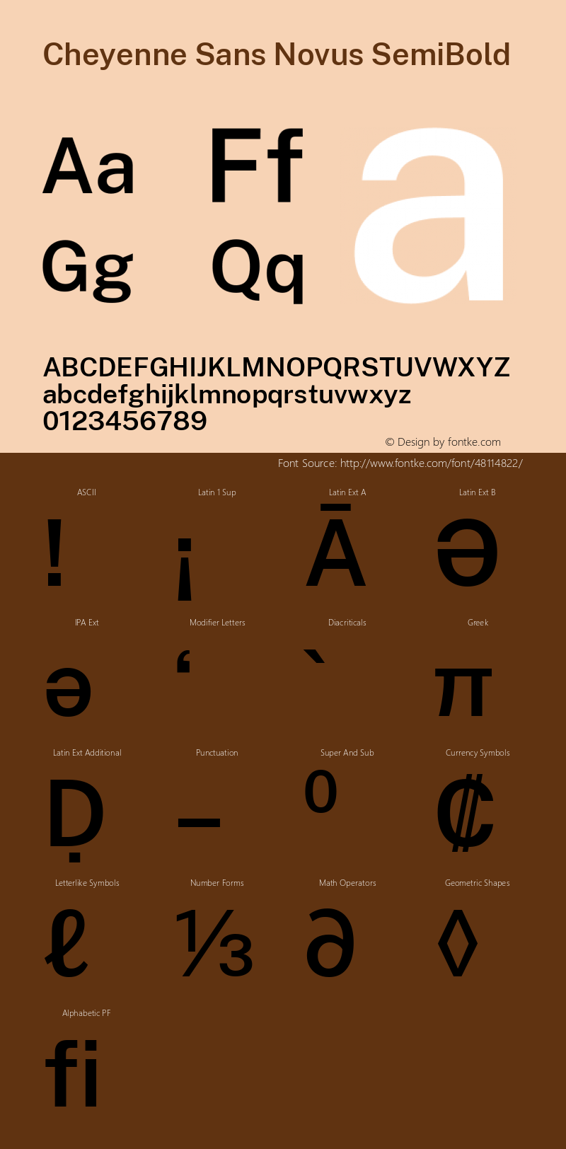 Cheyenne Sans Novus SemiBold Version 1.007;December 8, 2019;FontCreator 12.0.0.2547 64-bit; ttfautohint (v1.6) Font Sample