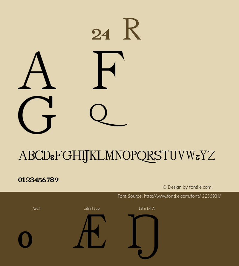 drminf24 Regular Version 001.001 Font Sample