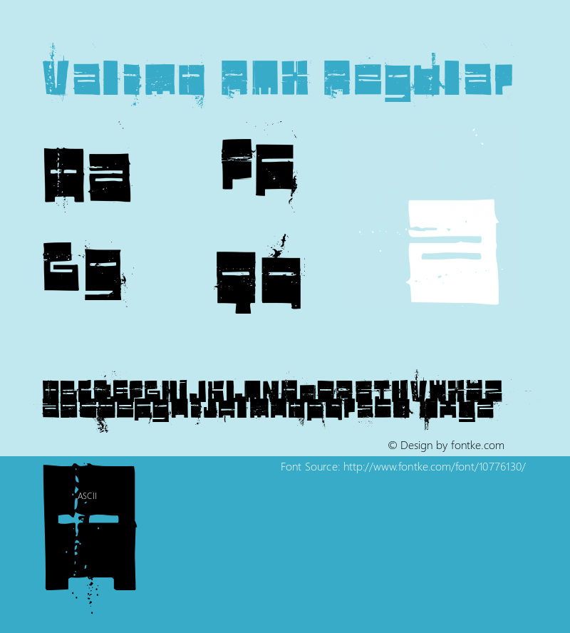 Valimo RMX Regular 001.000 Font Sample