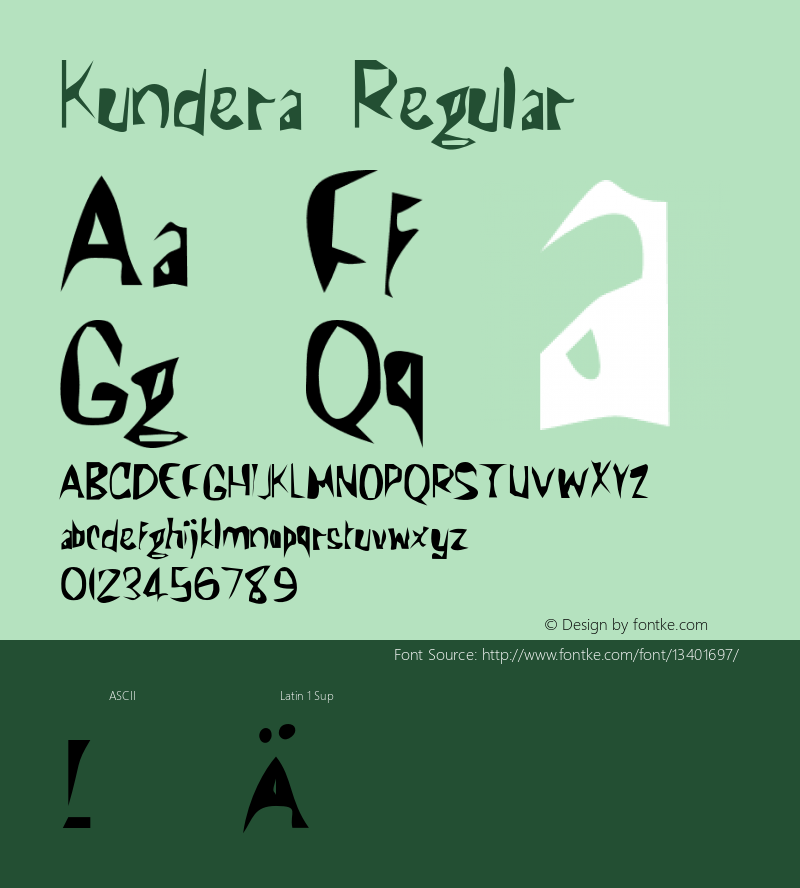 Kundera Regular 001.000 Font Sample