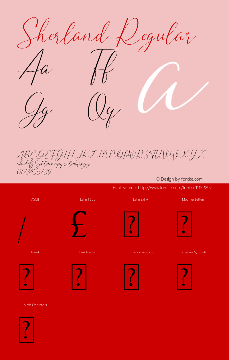 Sherland Version 1.00;April 14, 2020;FontCreator 11.5.0.2422 64-bit Font Sample