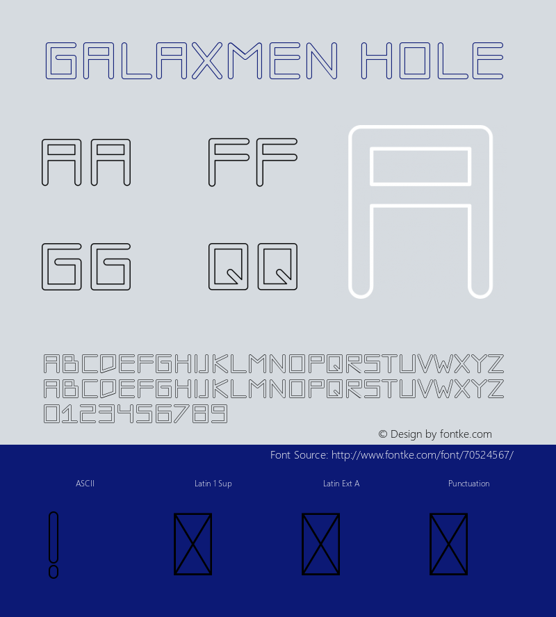 Galaxmen Hole Version 1.006;Fontself Maker 3.5.1 Font Sample