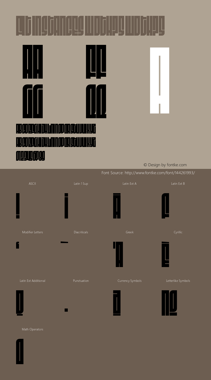 Fit Instances wdth75 Version 1.0 Font Sample