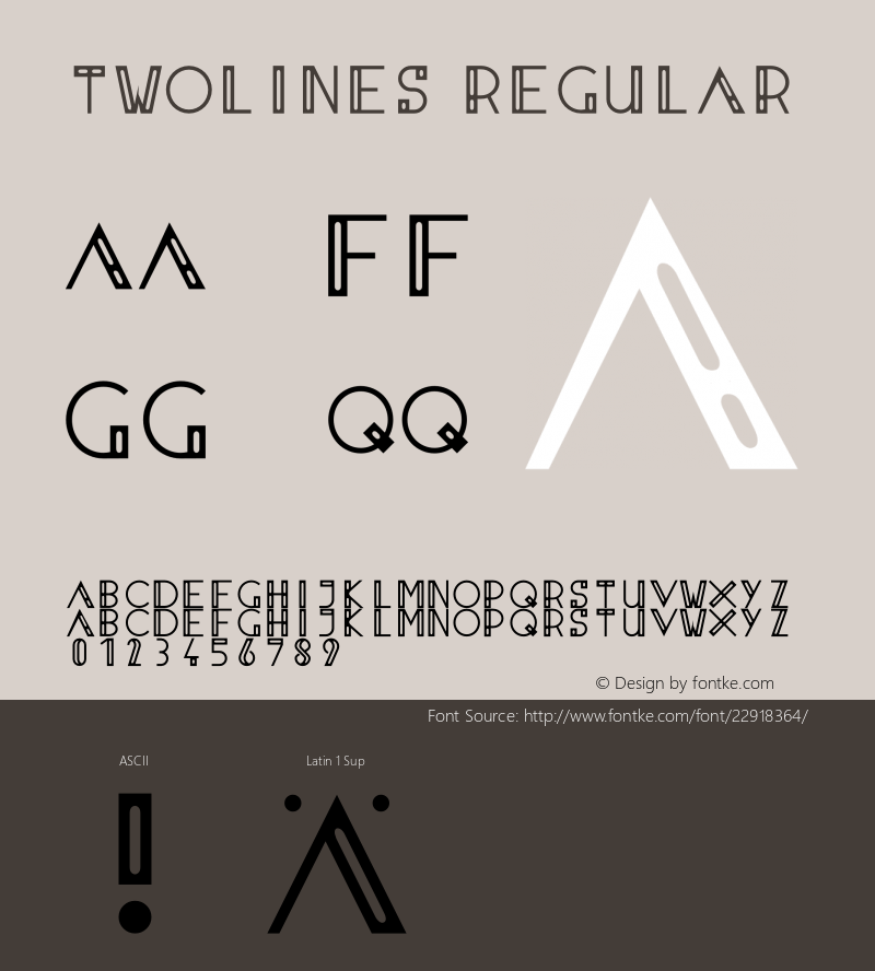 twolines Version 001.000 Font Sample