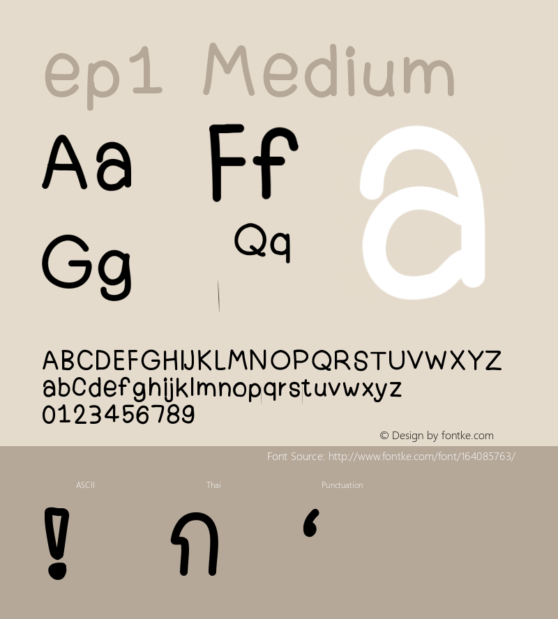 ep1 Version 001.000 Font Sample