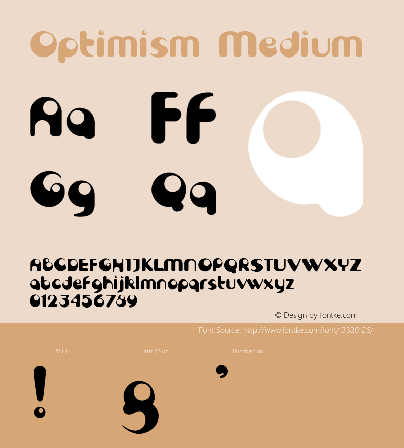 Optimism Medium 001.000 Font Sample
