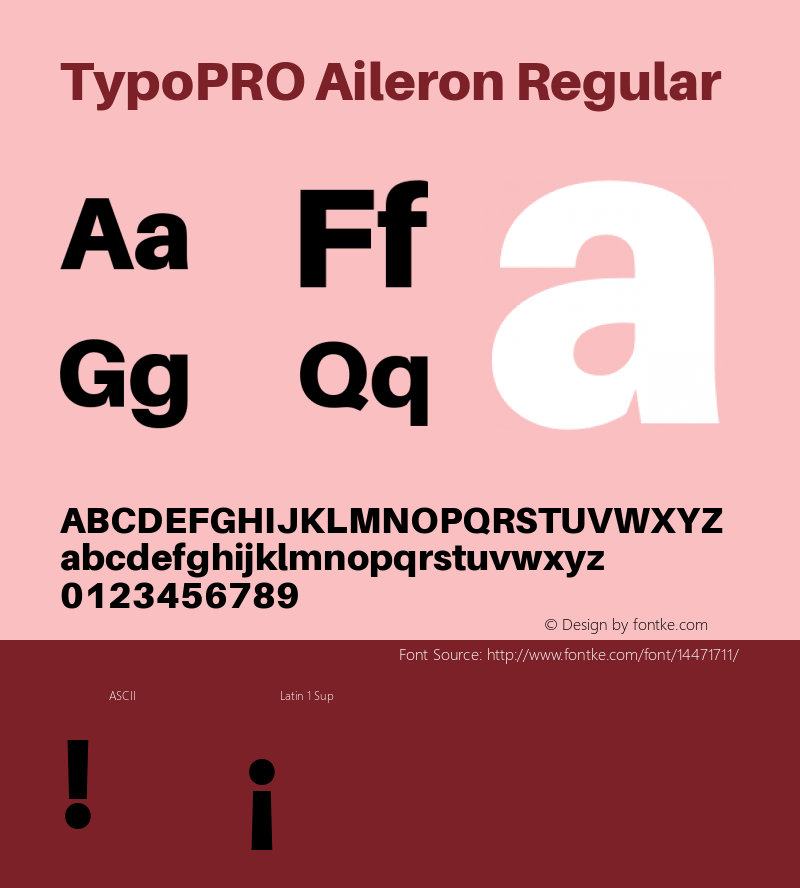 TypoPRO Aileron Regular Version 1.000;PS 001.000;hotconv 1.0.70;makeotf.lib2.5.58329 Font Sample