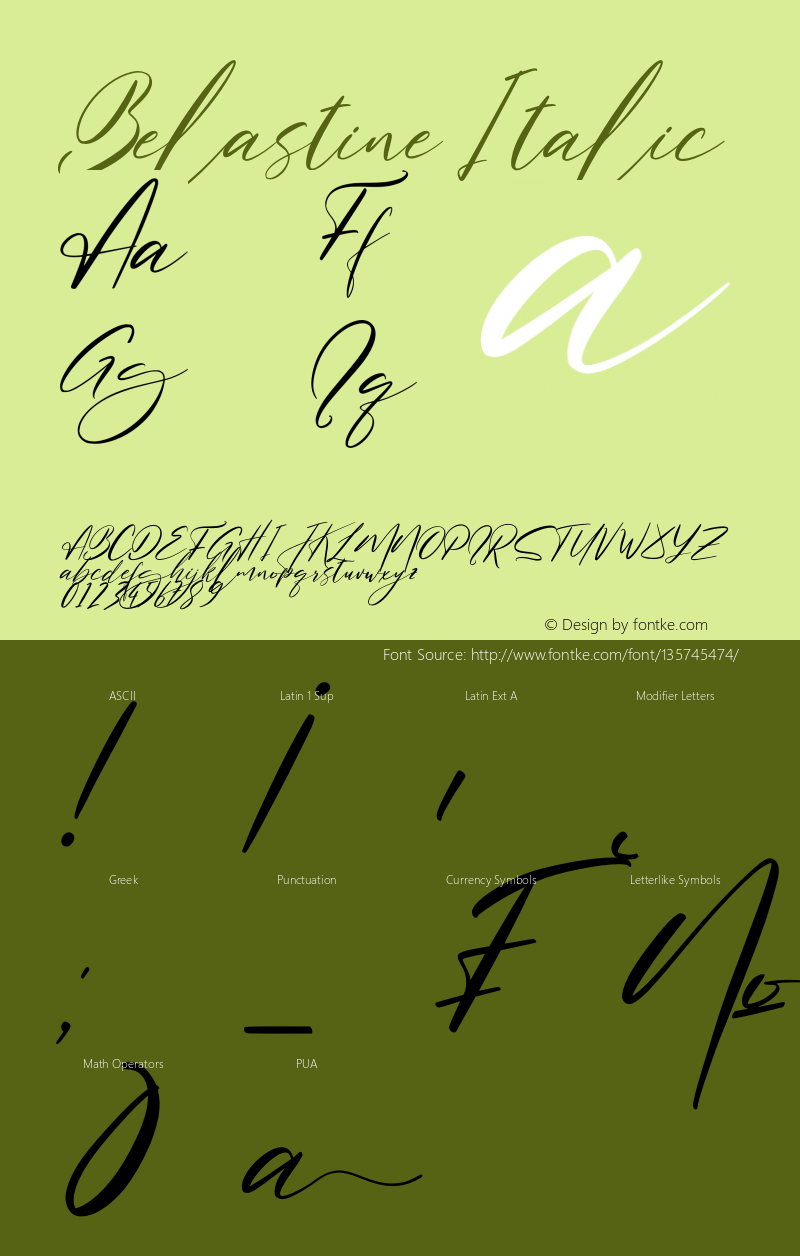 Belastine Italic Version 1.00;March 4, 2021;FontCreator 11.5.0.2430 64-bit Font Sample