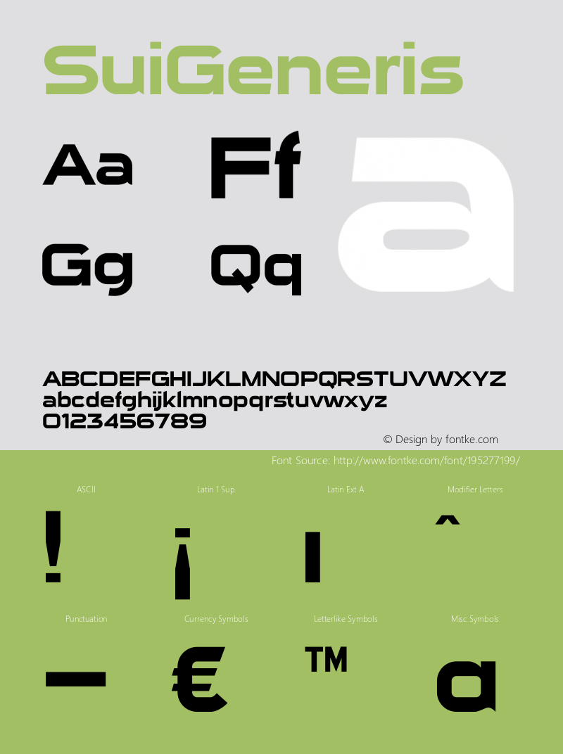 ☞Sui Generis Version 2.202 2004;com.myfonts.typodermic.sui-generis.regular.wfkit2.3b8G图片样张