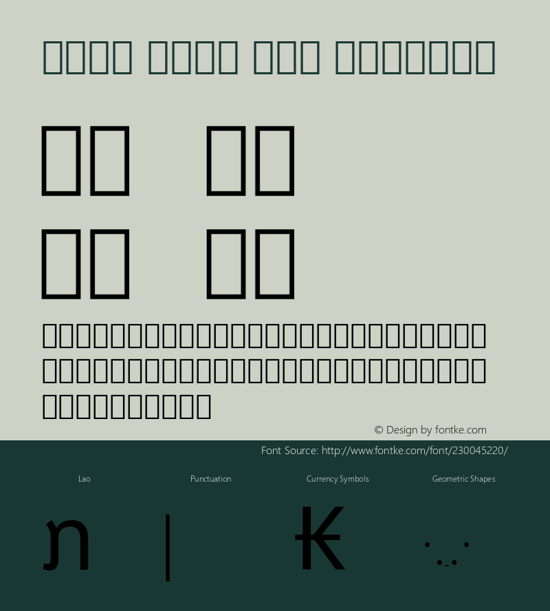 Noto Sans Lao Regular Version 2.001; ttfautohint (v1.8) -l 8 -r 50 -G 200 -x 14 -D lao -f none -a qsq -X 